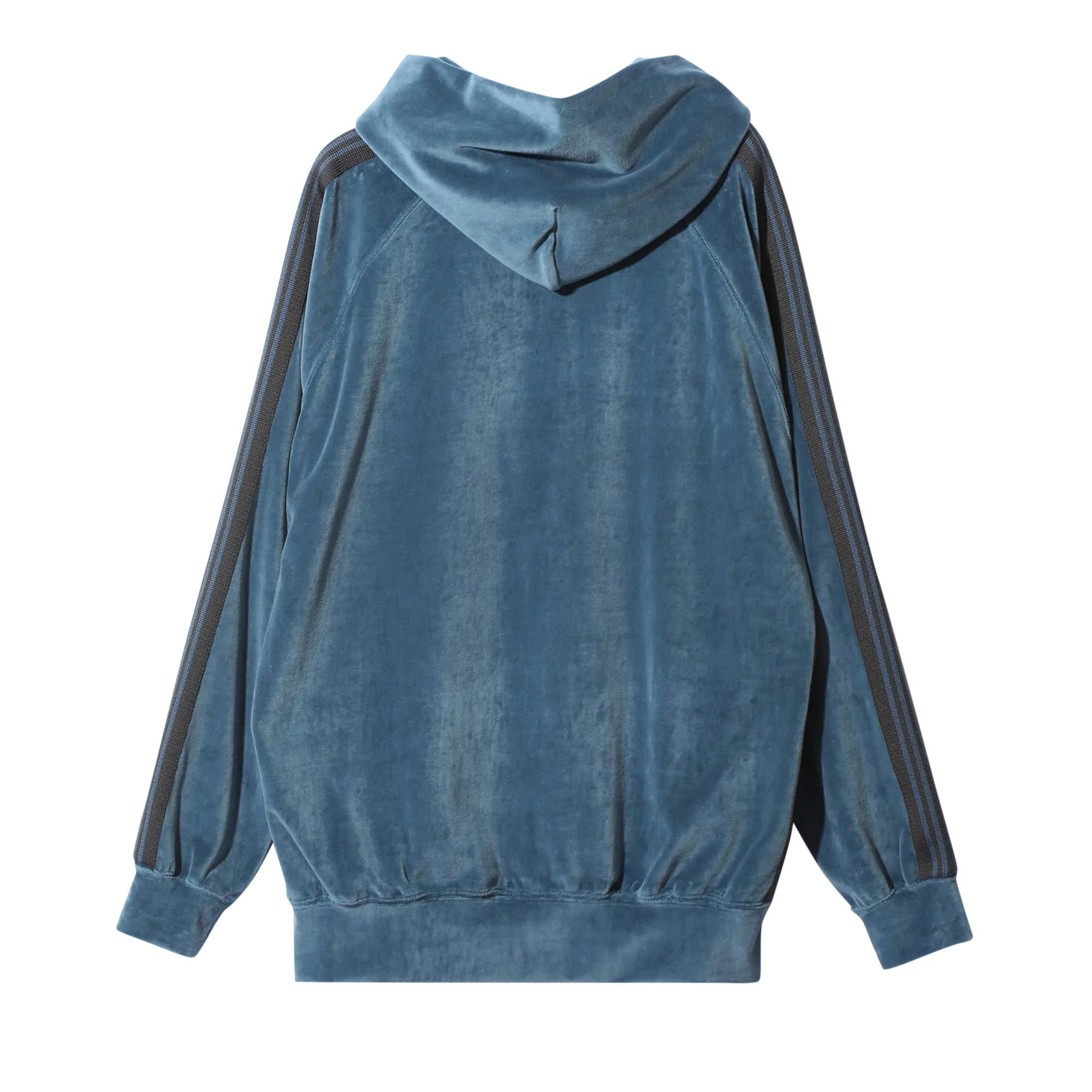 NEEDLES｜HOOD/ZIP-UP (Track Hoody - C/PE Velour Smoke Bl Buy Needles C/PE Velour Track Hoodie 'Smoke Blue' - NS252 B