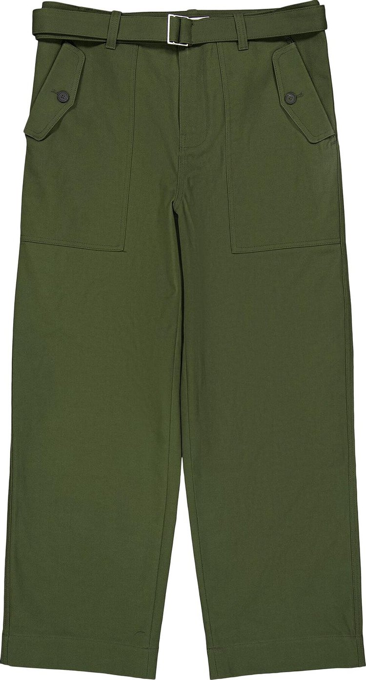 Maison Kitsuné Workwear Pants 'Military Green'
