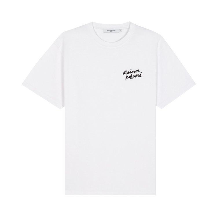 Maison Kitsune Mini Handwriting Classic Tee White