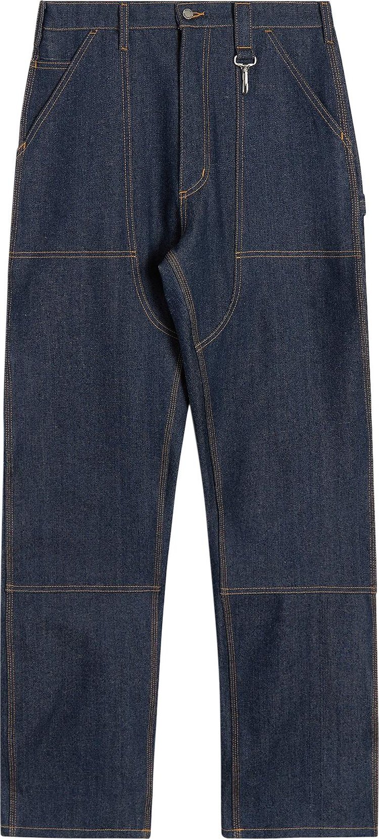 Reese Cooper Raw Denim Double Knee Pant Raw Indigo