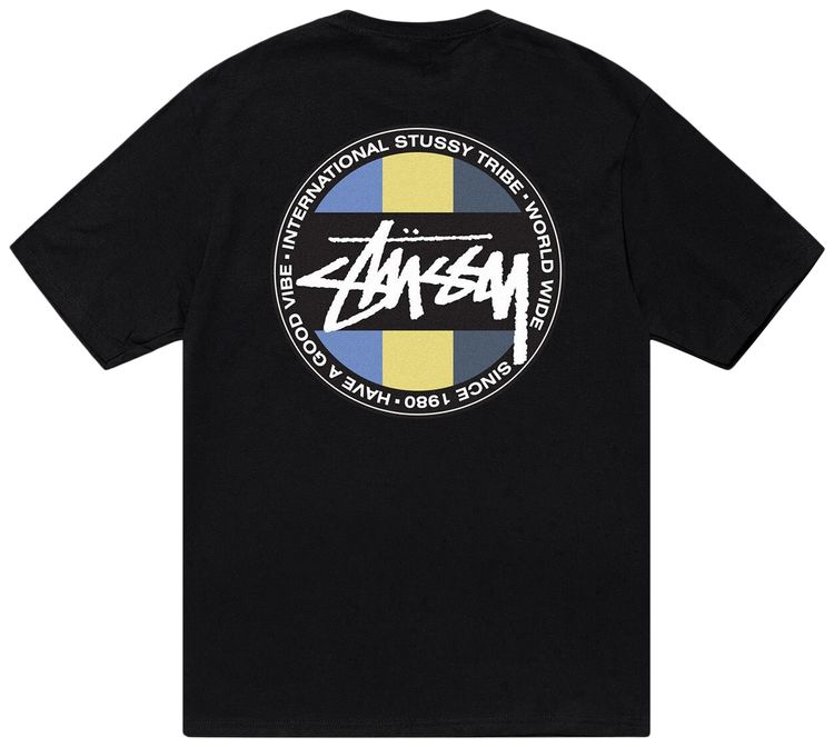 Stussy Classic Dot Tee Black
