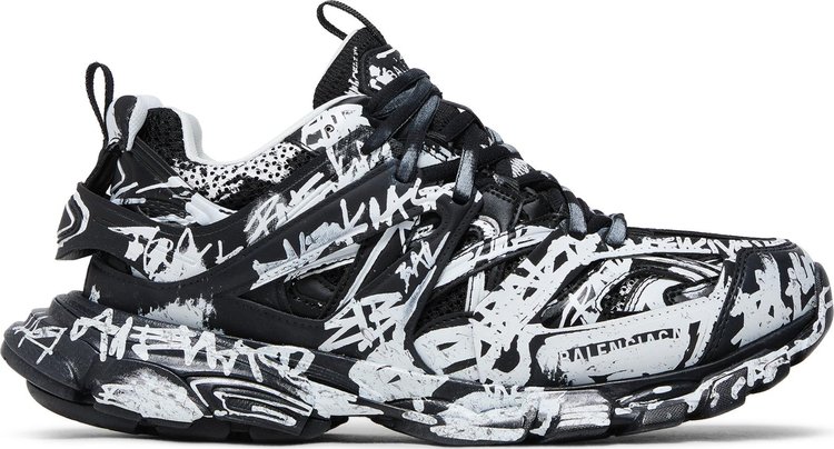 Buy Balenciaga Track Sneaker 'Graffiti - Black White' - 542023 W3RRA ...