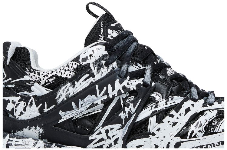 Balenciaga Track Sneaker Graffiti   Black White