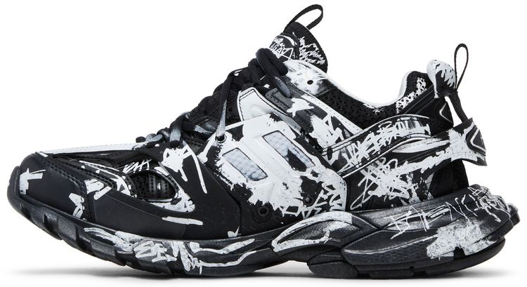 Balenciaga Track Sneaker Graffiti   Black White