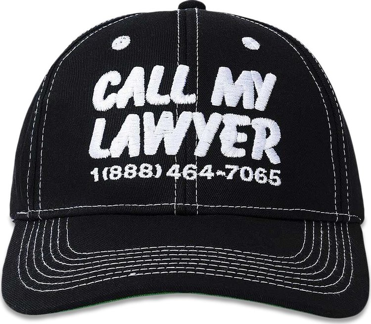 Market Call My Lawyer 6 Panel Hat Black