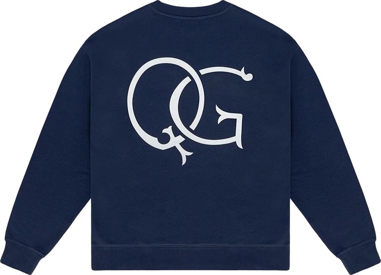 Quiet Golf Initial Crewneck Navy