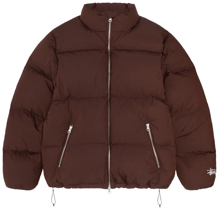 Stussy Down Puffer Nylon Brown