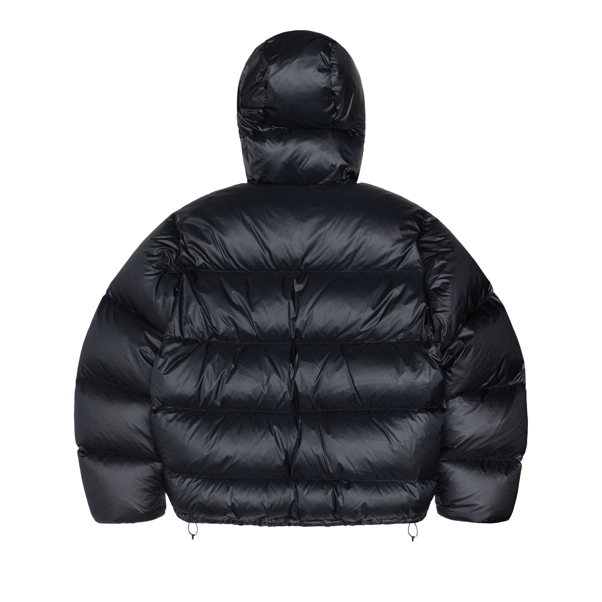 Stussy black puffer jacket clearance