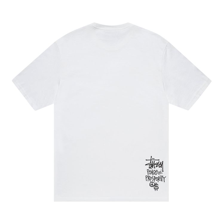 Stussy Peace  Prosperity Tee White