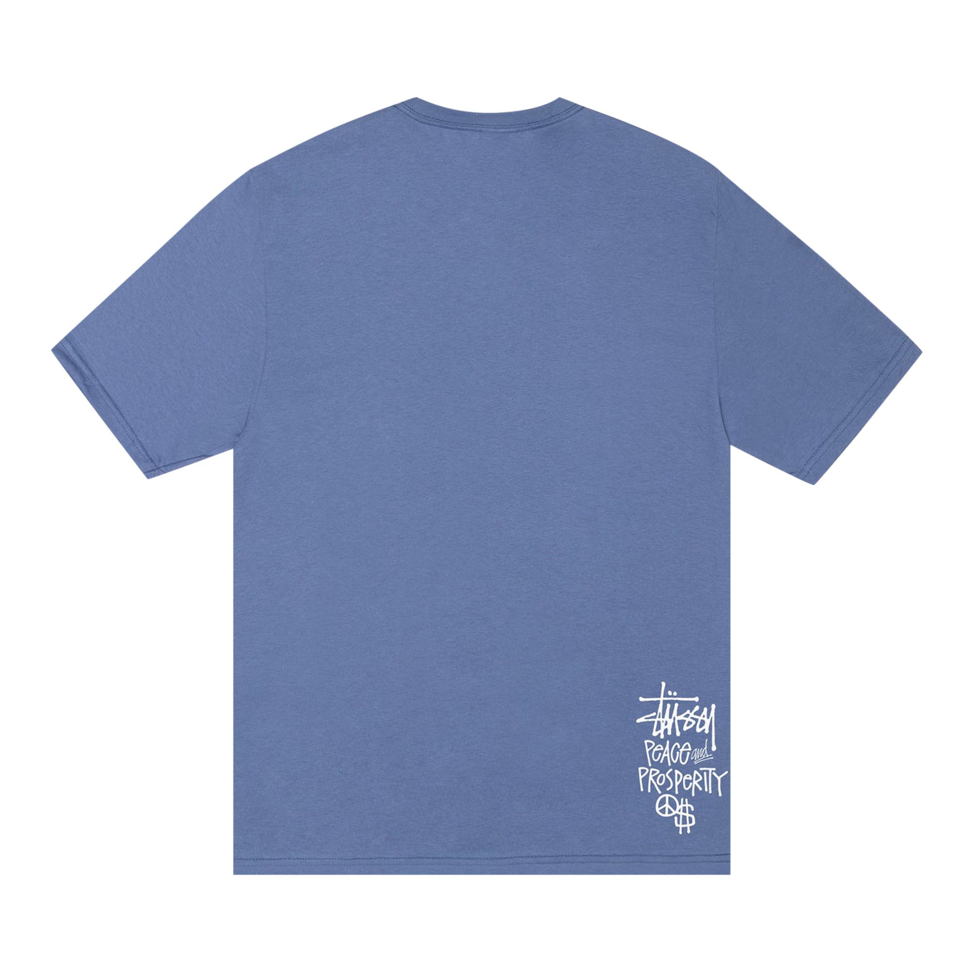 Buy Stussy Peace & Prosperity Tee 'Storm' - 1904934 STOR | GOAT