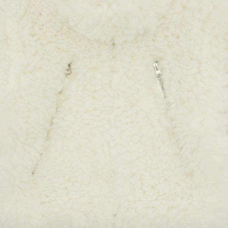 MM6 Maison Margiela Kids Sherpa Jacket Off White