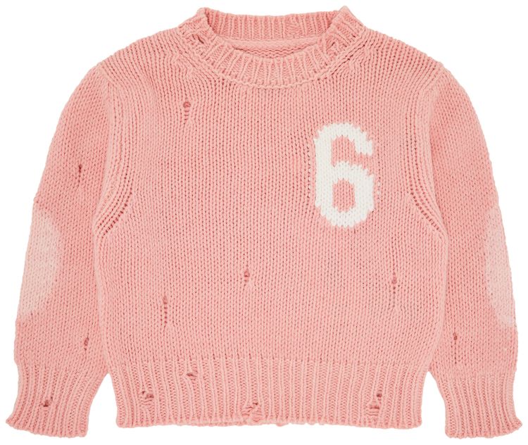 MM6 Maison Margiela Kids Sweatshirt Peach Pink