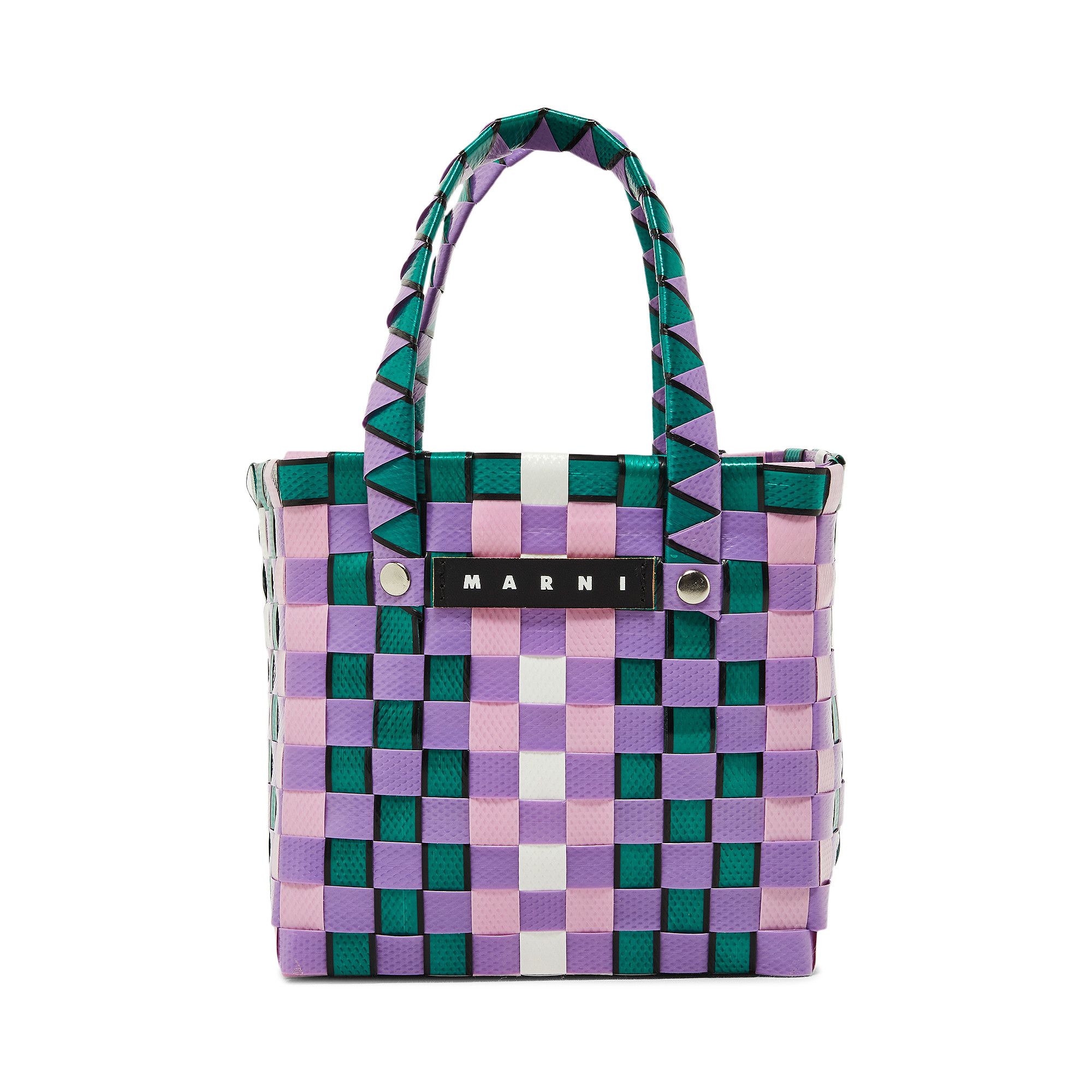 MARNI ハンドバッグ M00178 M00IW 0M604 PURPLE MULTI Buy Marni Kids Micro Basket Bag 'Purple/Pink' - M00178 M00IW