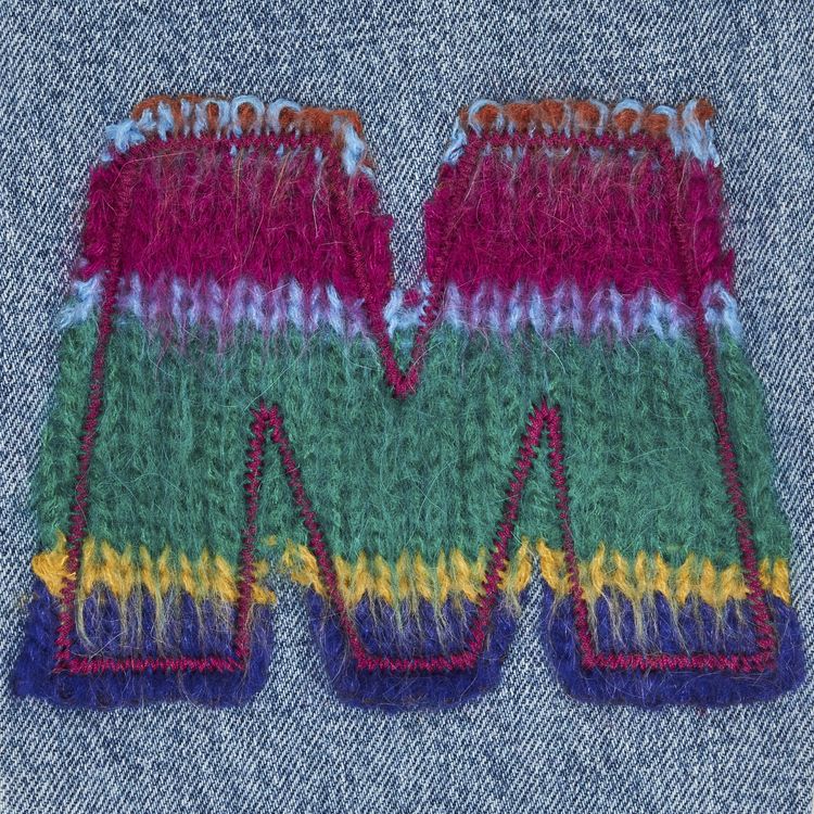 Marni Kids Embroidered Flowers And Patch Pants Blue