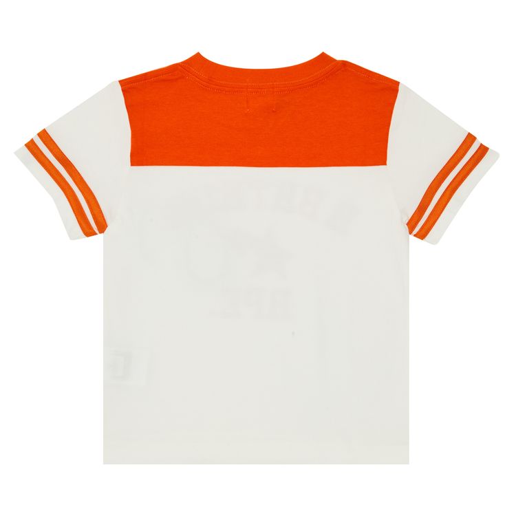 BAPE Kids Ape Head Patch Football Tee White