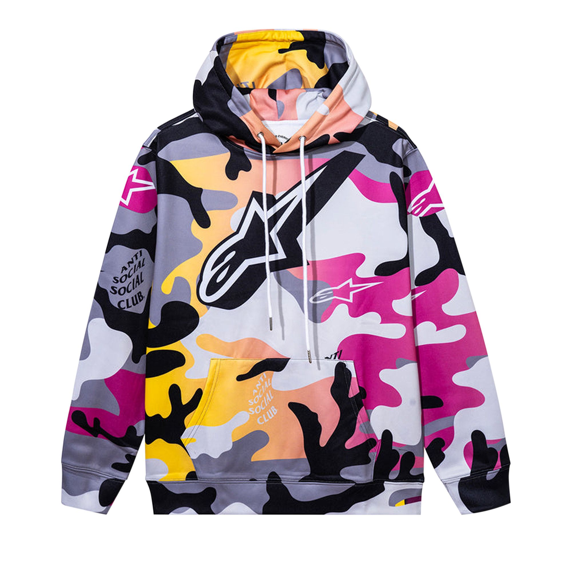Anti social social club multi color hoodie hotsell