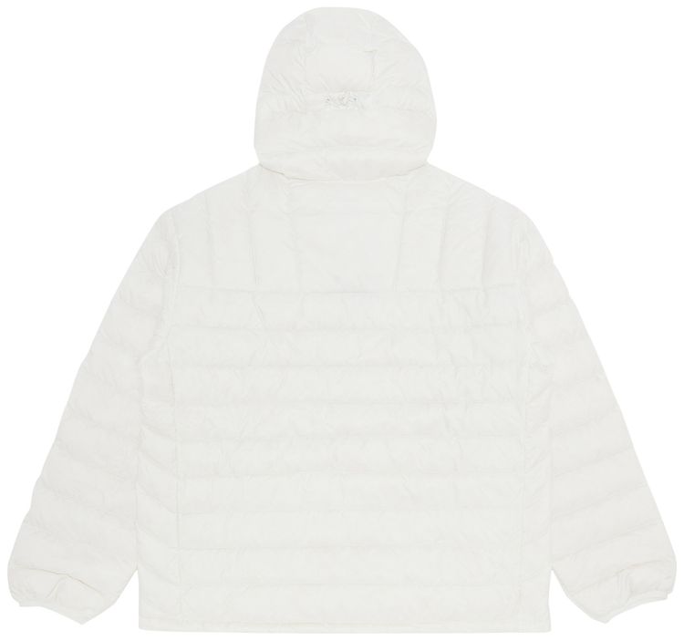 Supreme Micro Down Half Zip Hooded Pullover White