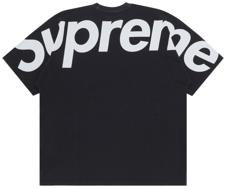 Supreme Split Short Sleeve Top Black