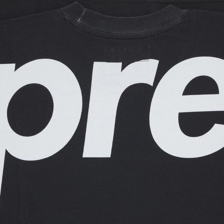 Supreme Split Short Sleeve Top Black