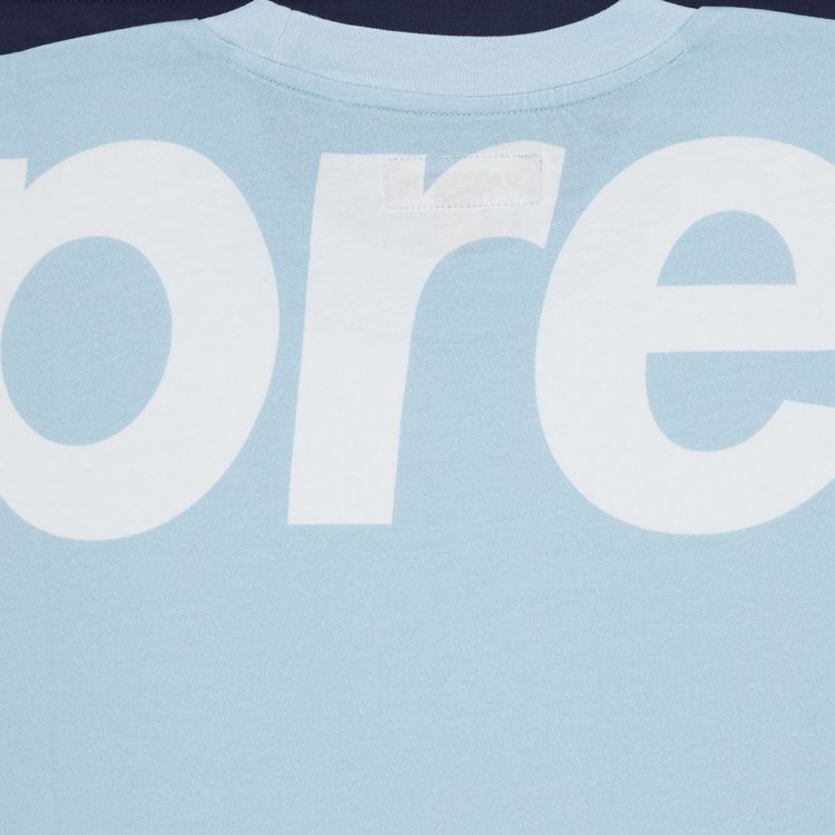 Supreme Split Short Sleeve Top Blue