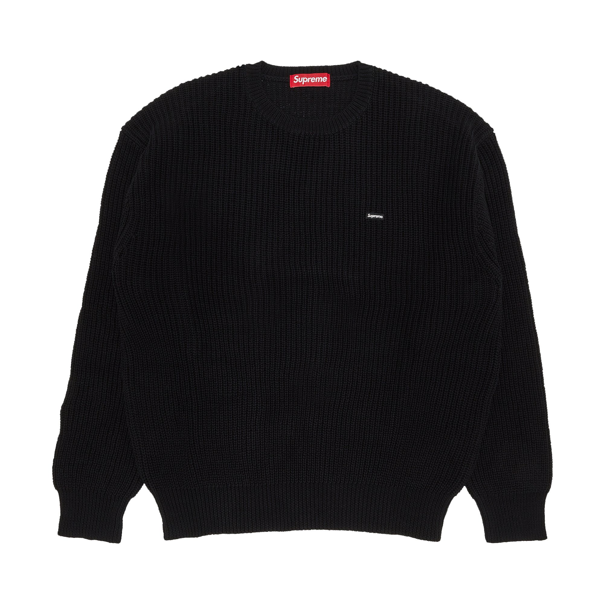 Buy Supreme Small Box Ribbed Sweater 'Black' - FW23SK52 BLACK | GOAT