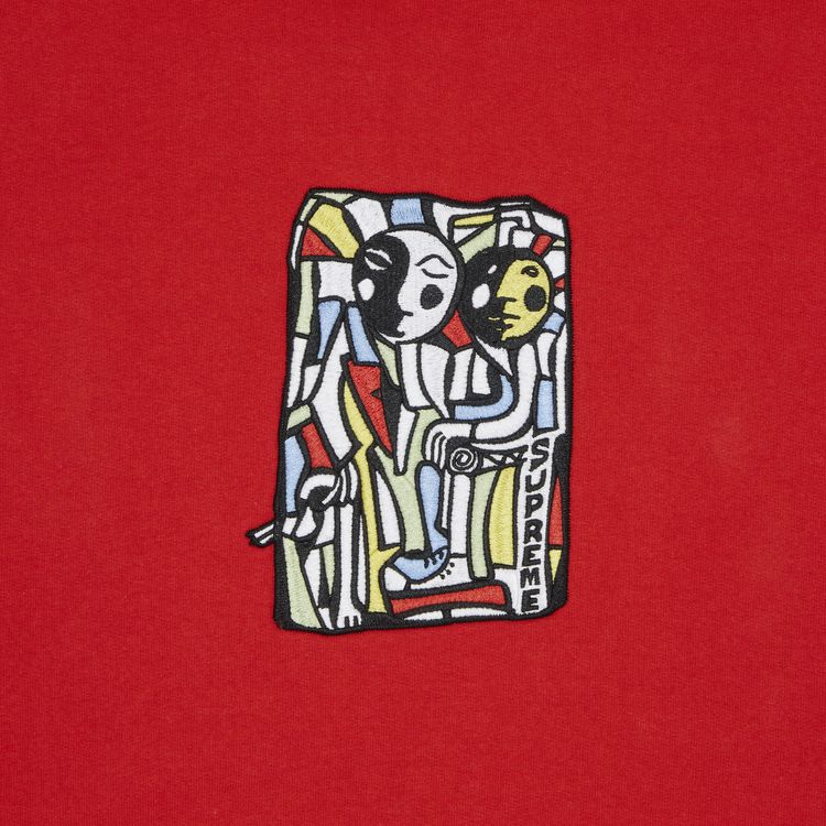 Supreme Neil Blender Mosaic Hooded Sweatshirt Burnt Red