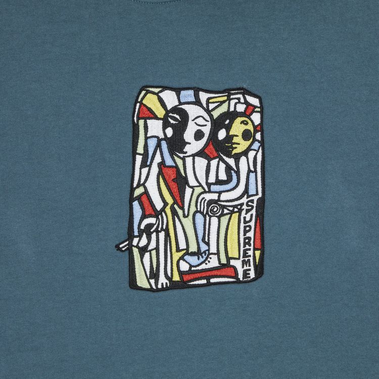 Supreme Neil Blender Mosaic Hooded Sweatshirt Slate