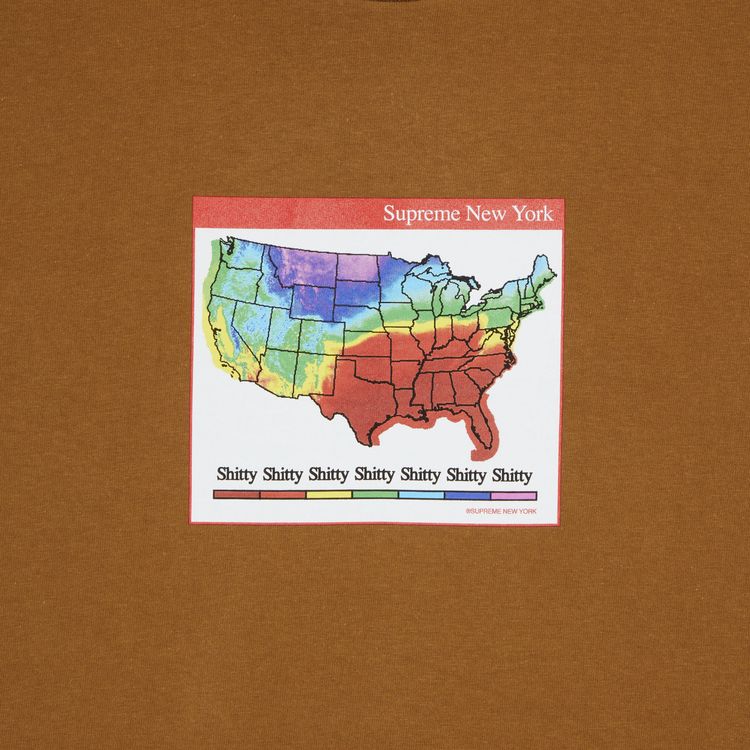 Supreme Weather Tee Light Brown