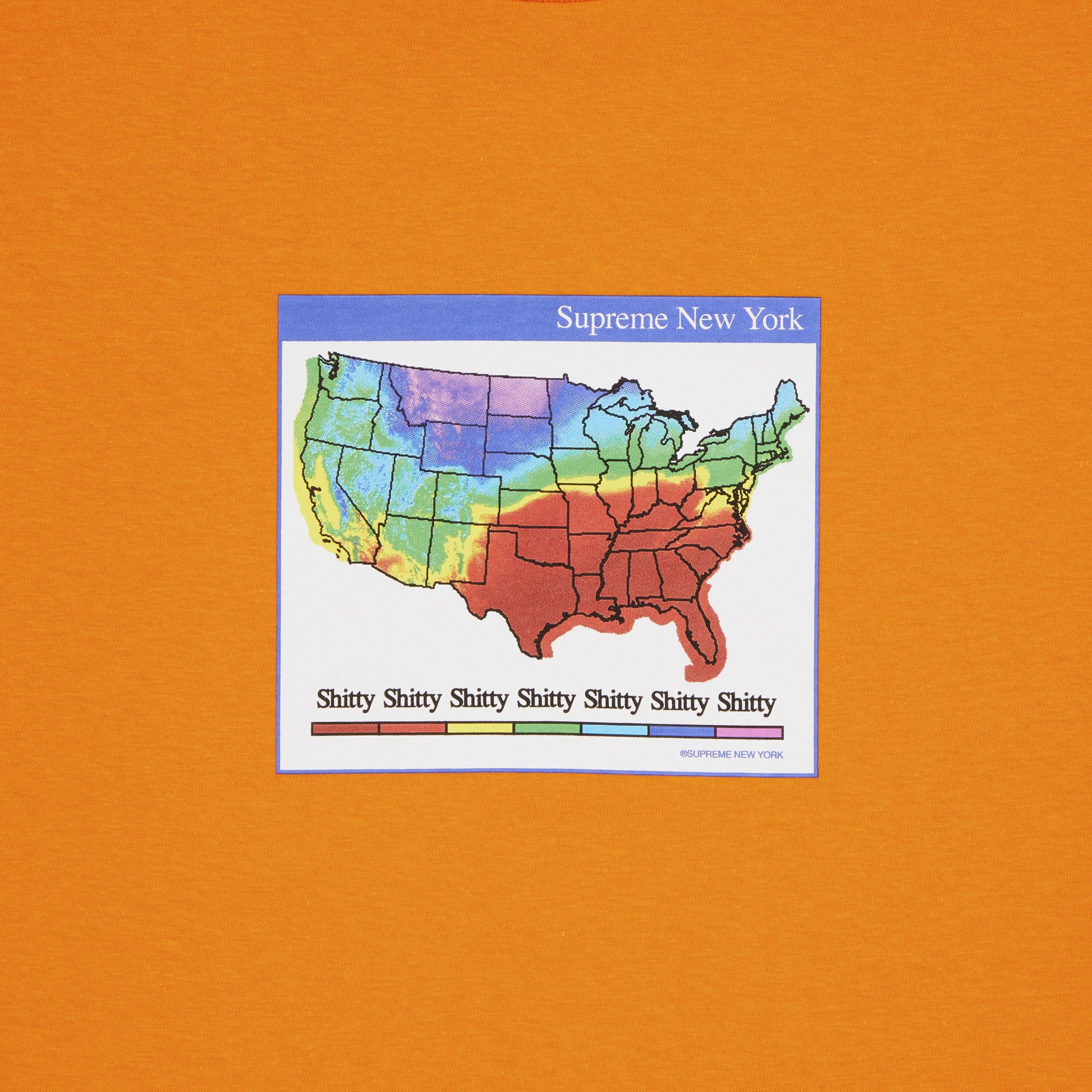 入園入学祝い Supreme Buy Weather GOAT | ORANGE FW23T29 - 'Orange' Tee トップス
