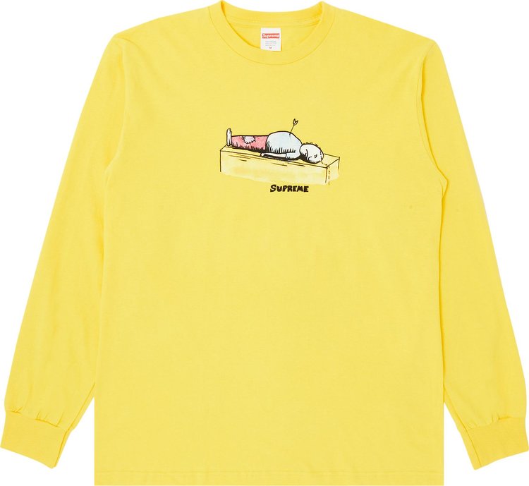 Supreme, Shirts, Supreme Yellow Long Sleeve