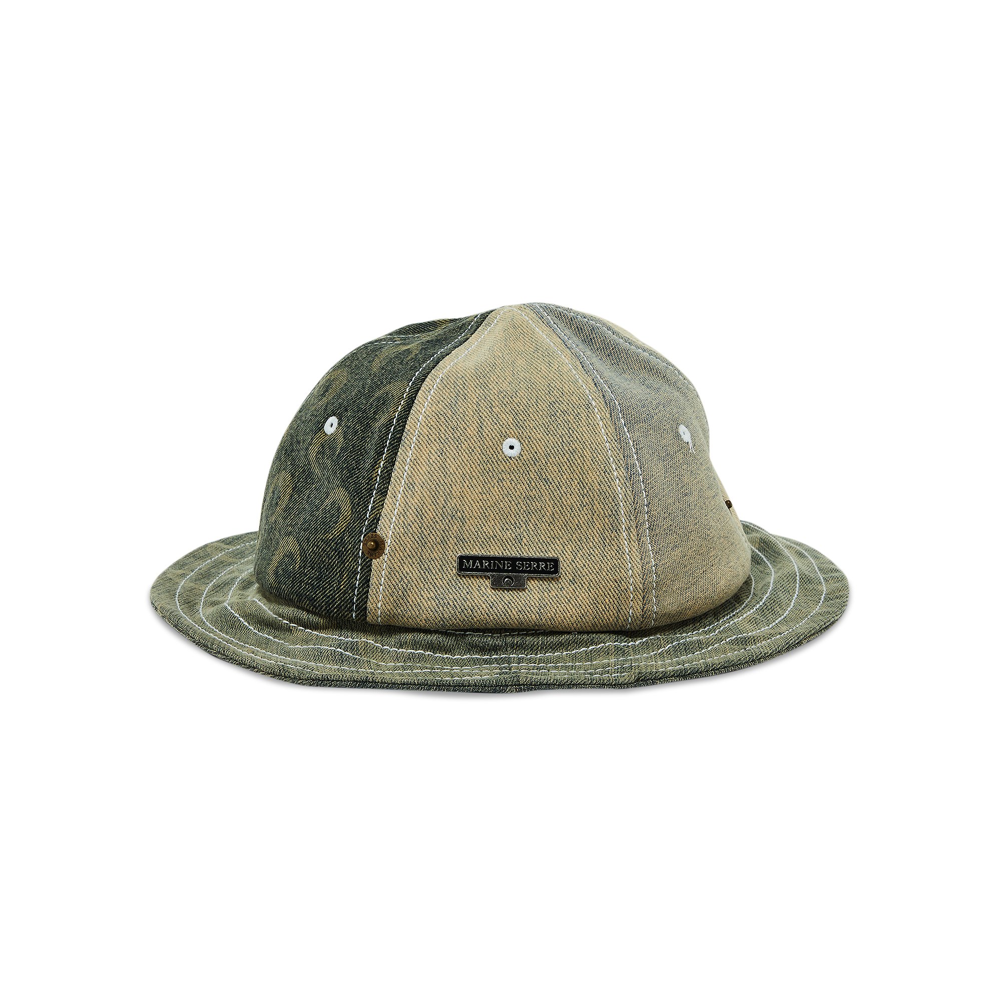 Buy Marine Serre Regenerated Denim Bell Hat 'Washed Denim
