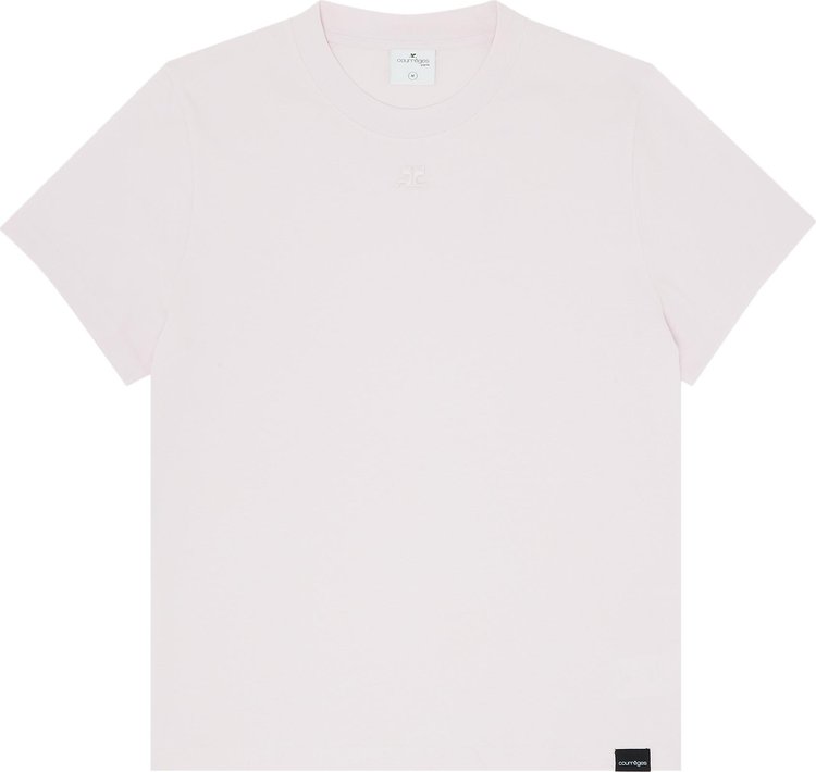Courrèges AC Straight T-Shirt 'Powder Pink'