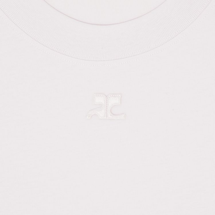 Courreges AC Straight T Shirt Powder Pink