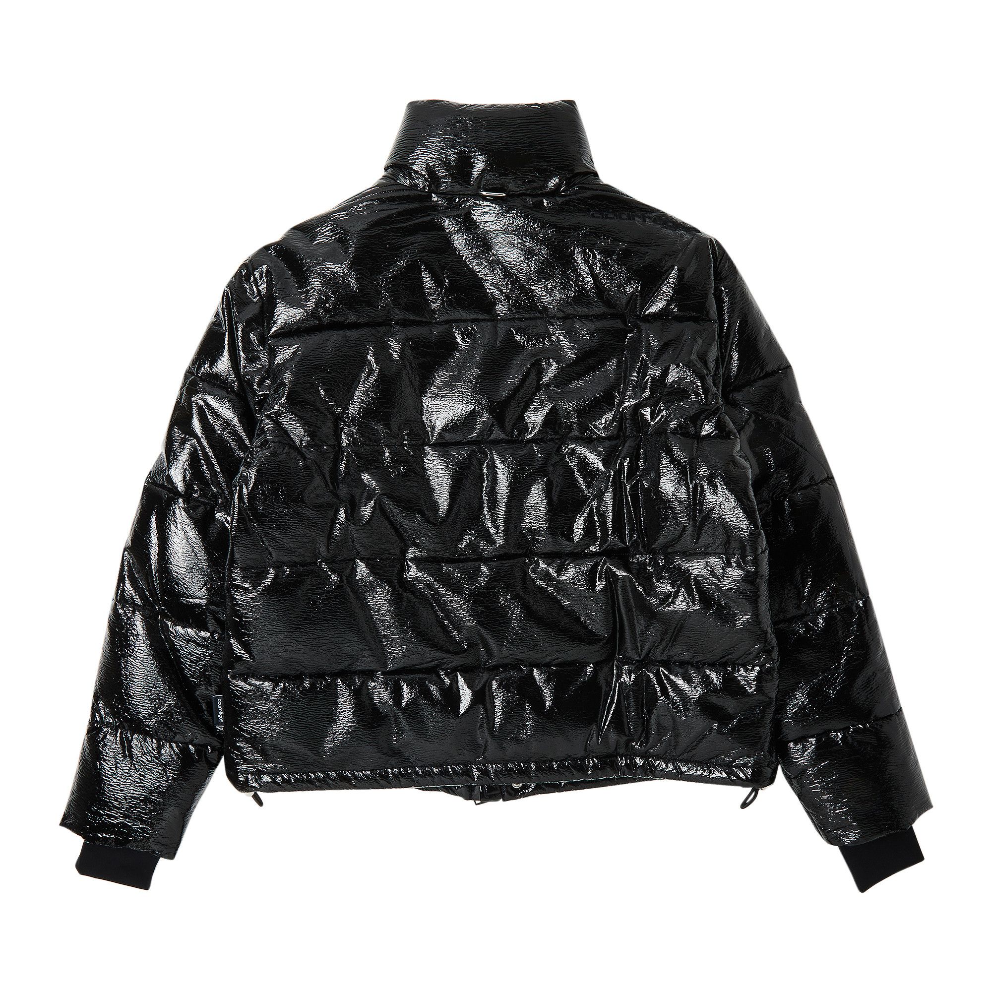 Buy Courrèges Vinyl Puffer Jacket 'Black' - 323CMA105VY0016