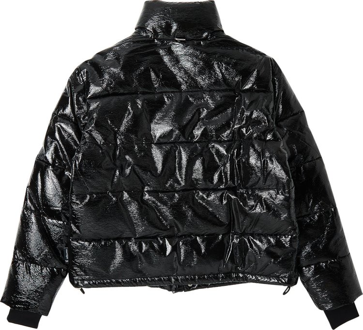 Courreges Vinyl Puffer Jacket Black