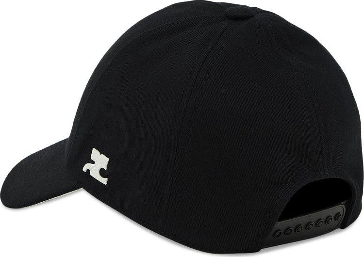 Courreges Signature Cap Black