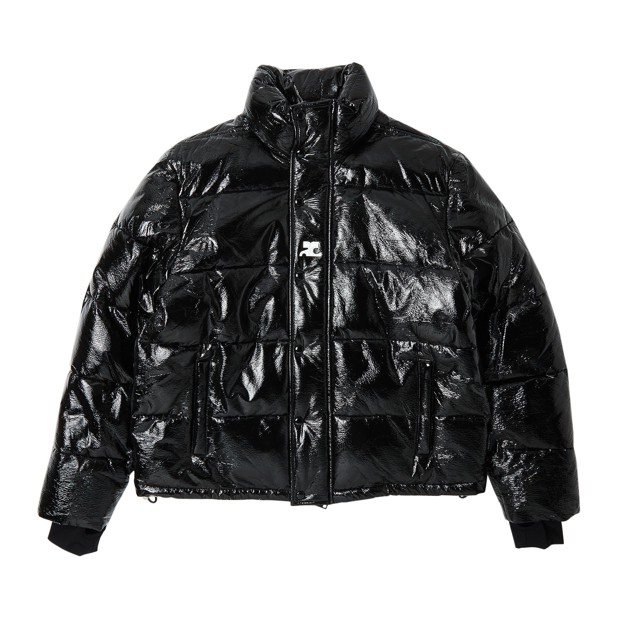 Size xl Courreges Vinyl Puffer Jacket Black