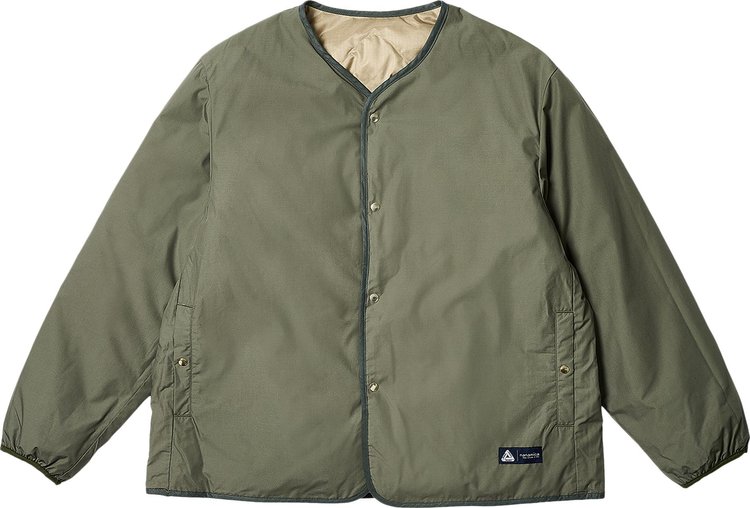 nanamica x Palace Reversible Down Cardigan Sage Green