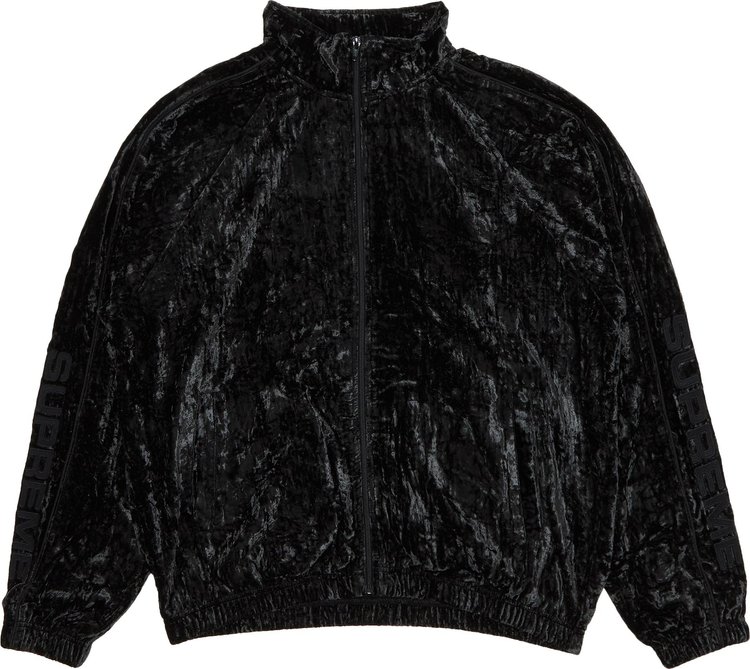Buy Supreme Crushed Velvet Track Jacket 'Black' - FW23J39 BLACK | GOAT