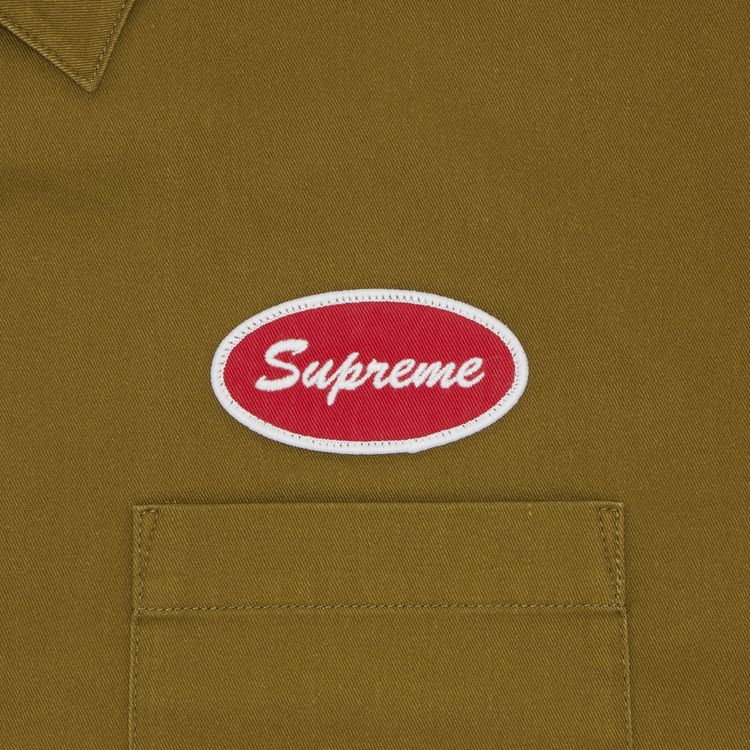 Supreme Thermal Sleeve Work Shirt Olive
