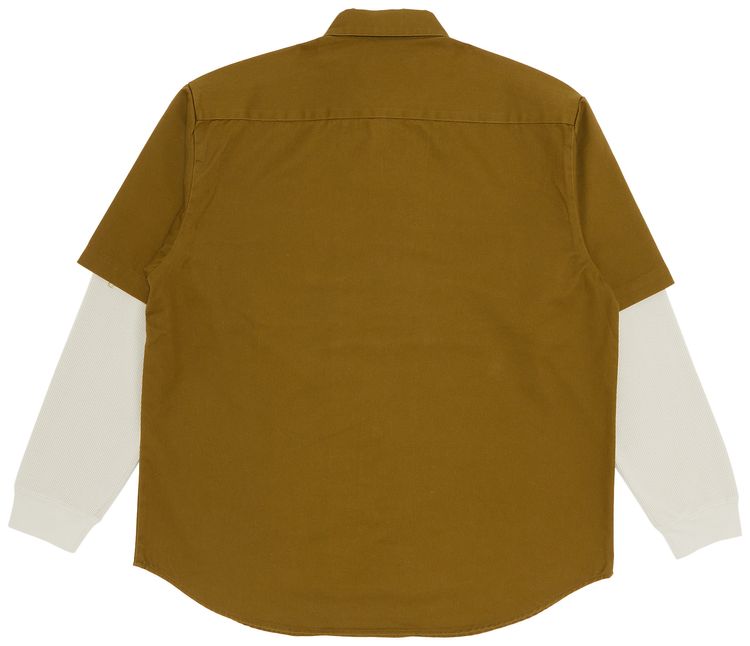 Supreme Thermal Sleeve Work Shirt Olive
