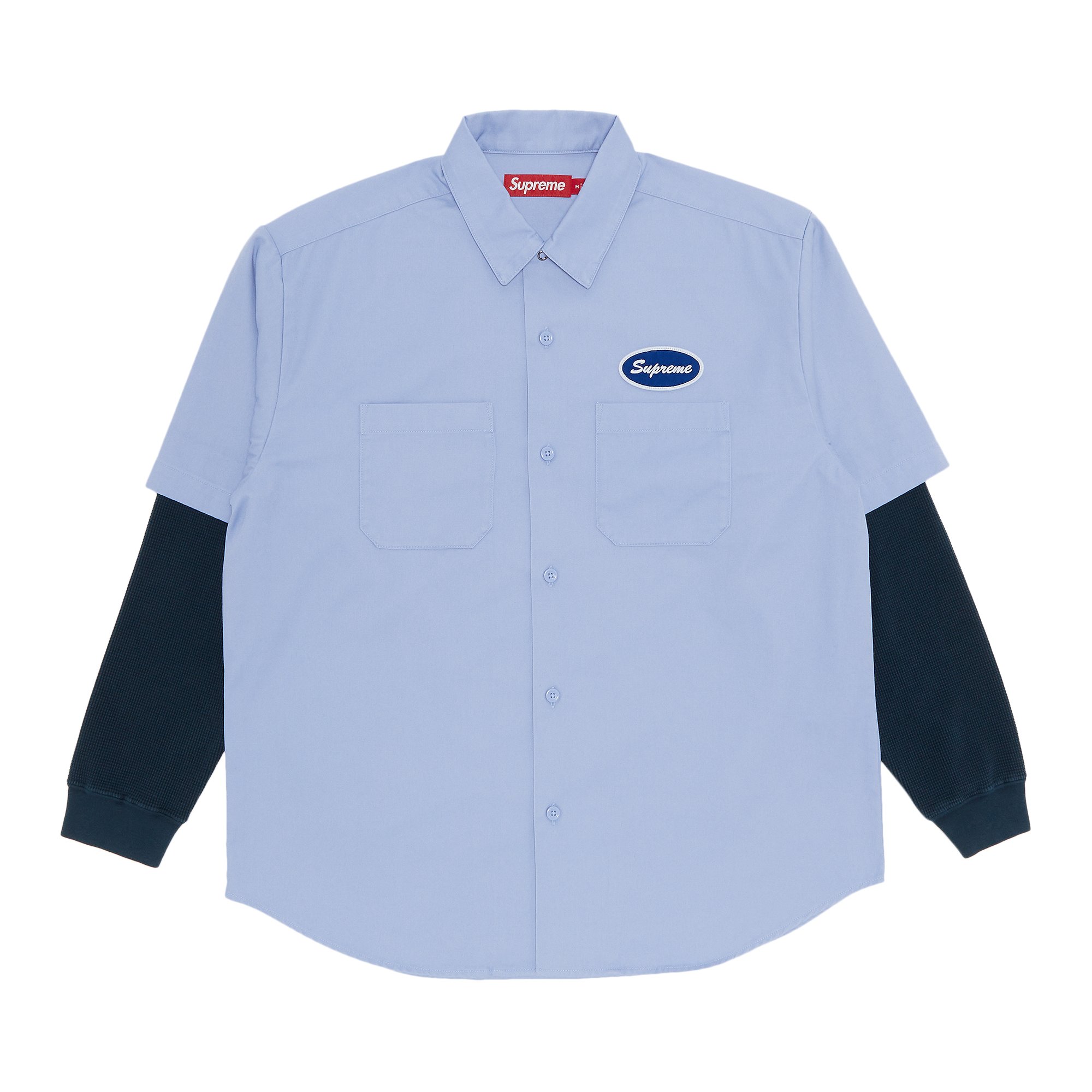 Buy Supreme Thermal Sleeve Work Shirt 'Light Blue' - FW23S34 LIGHT
