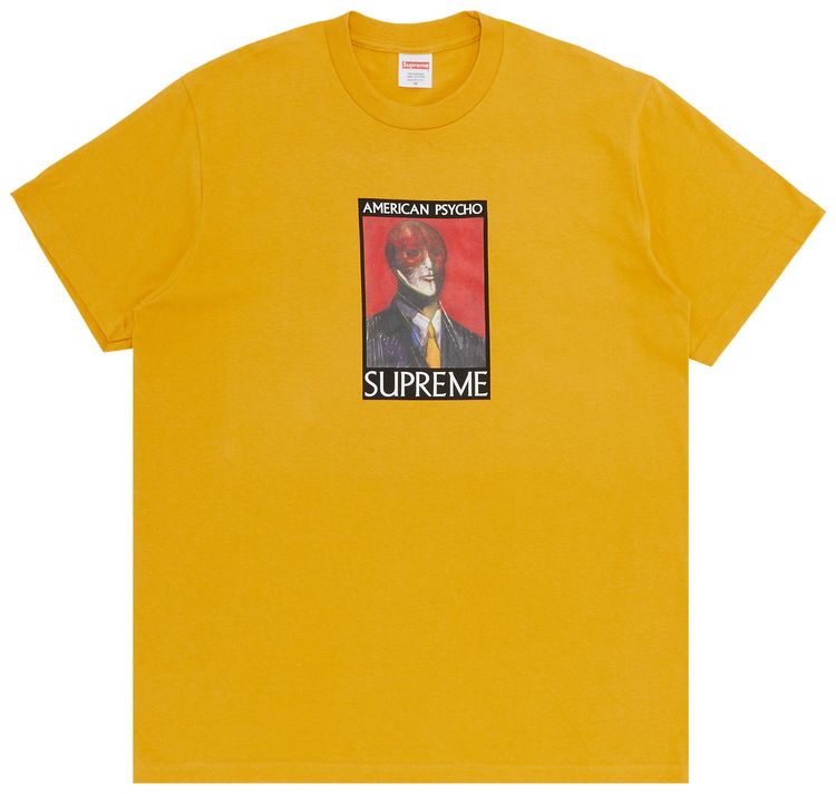 Supreme American Psycho Tee Mustard