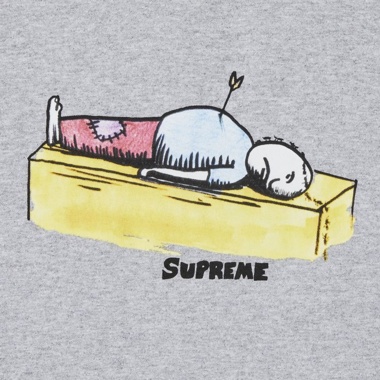 Supreme Neil Blender Arrow Long Sleeve Tee Heather Grey