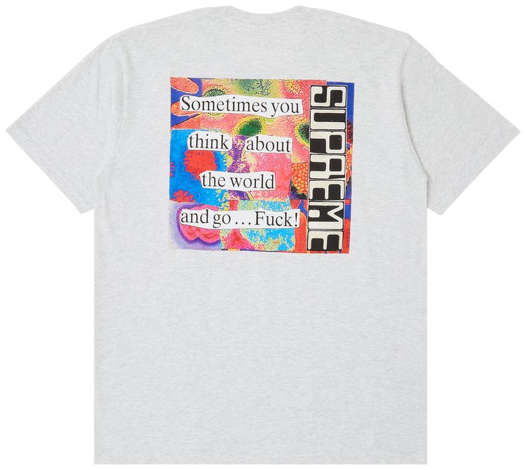 Supreme Static Tee Ash Grey