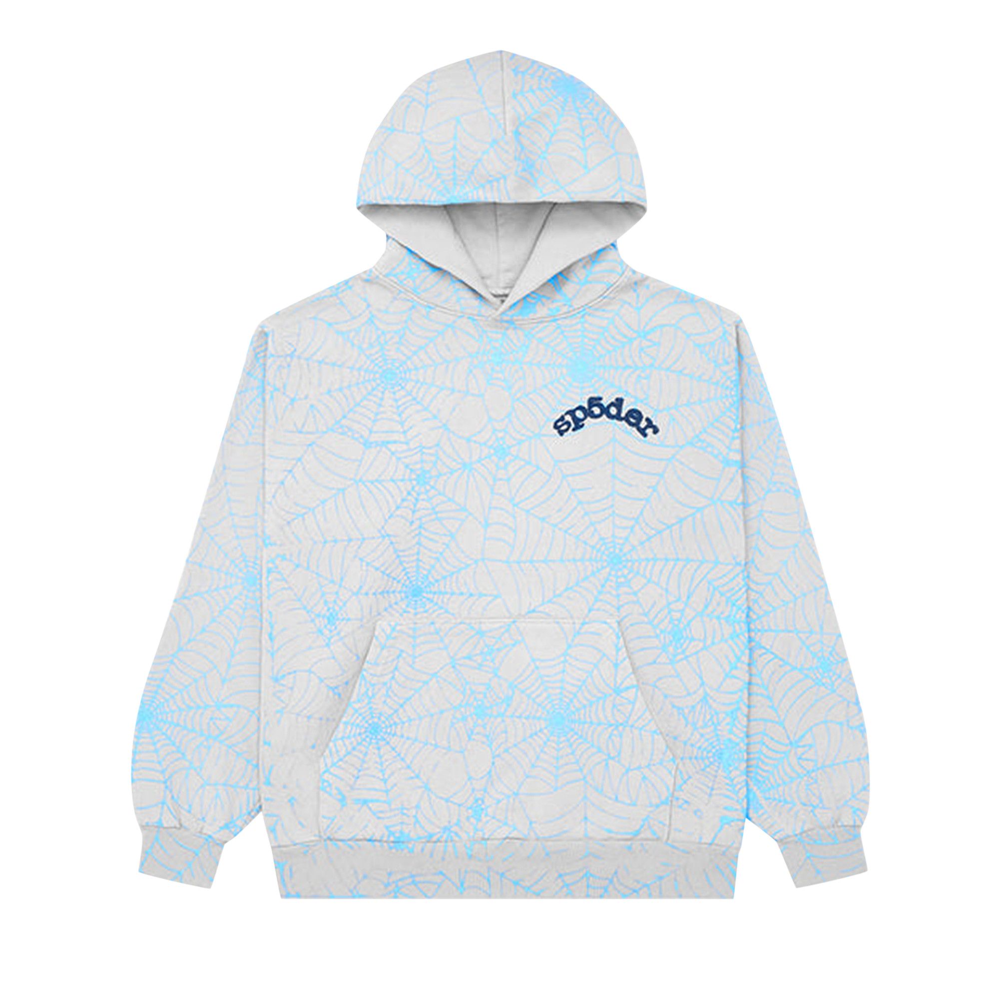 Buy Sp5der AOP Web Hoodie 'Heather Grey' - SP5 AOGRB HD | GOAT