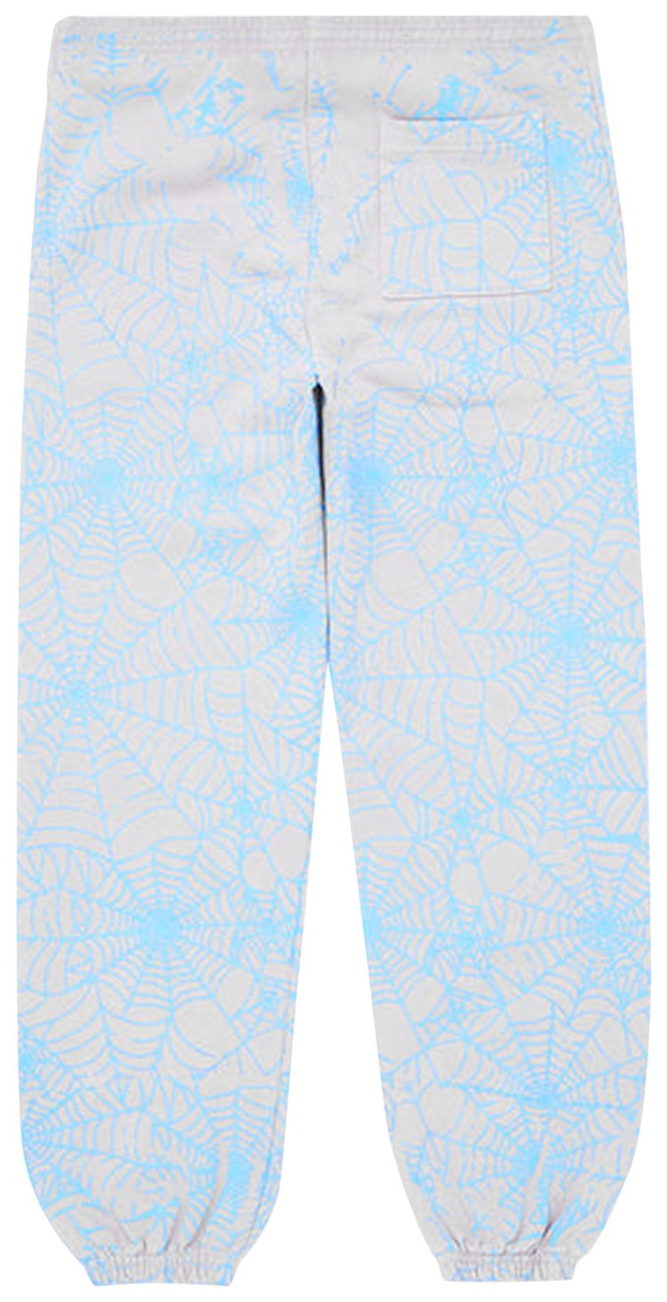 Sp5der AOP Web Sweatpants Heather Grey
