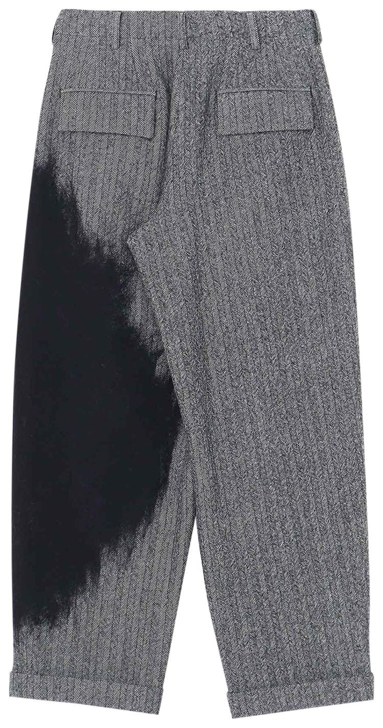 Ys Double Tucked Trousers Grey