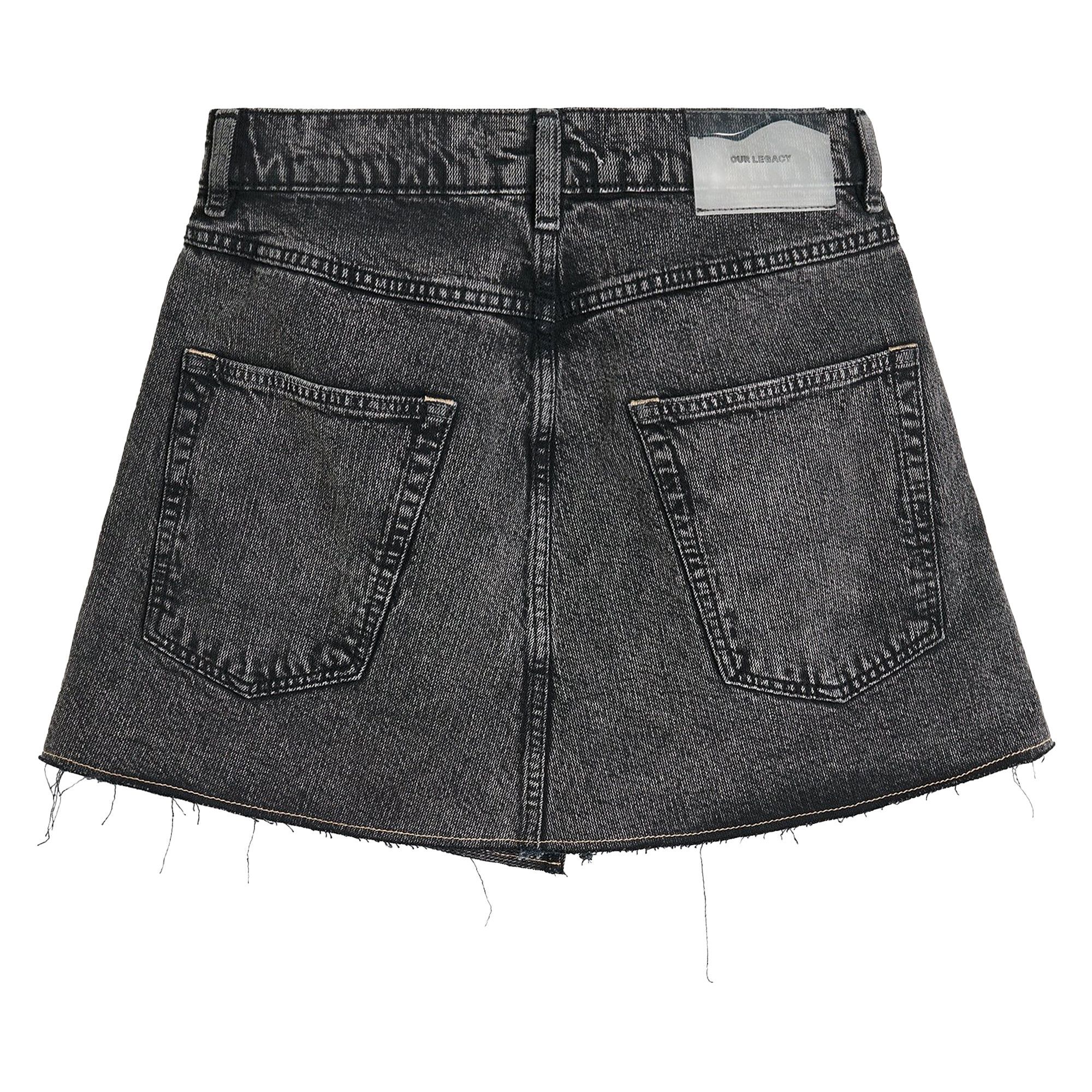 OUR LEGACY カハ スカト W4235COB BLACK Buy Our Legacy Overdyed Cover Skirt 'Black' - W4235COB | GOAT
