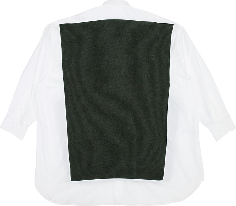 Maison Margiela Knit Dress WhiteDark Green